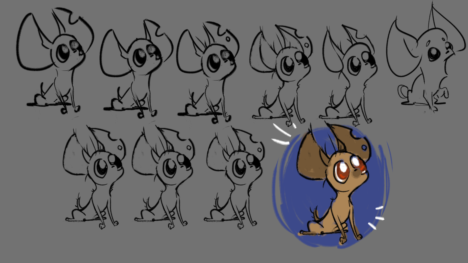 Dog Side of the Moon Character Design 1